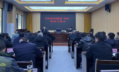 沙河乡：传达学习贯彻县两会精神