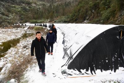 国网华中分部驻房县城关镇三海村工作队开展抗冰防灾工作