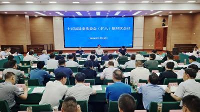 县委常委会（扩大）会议召开：积极服务和融入新发展格局  推进高质量发展和高水平安全