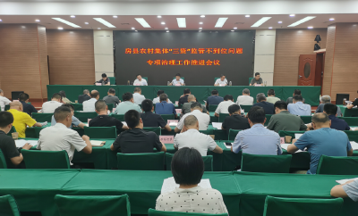 我县部署推进农村集体“三资”监管不到位问题专项治理工作