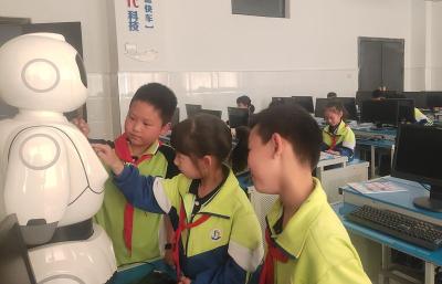 军店小学：校园里来了“新客人”