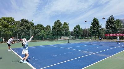 ​房县网协举办网球友谊赛为党庆生