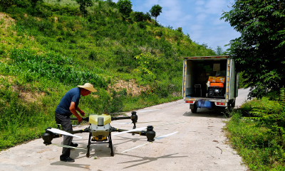 军店镇：无人机“飞防”作业忙，秋粮增收添保障