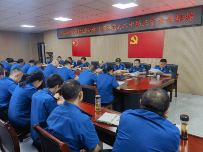县城市管理执法局学习宣传贯彻党的二十届三中全会精神