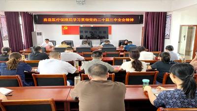 房县医疗保障局：学习贯彻党的二十届三中全会精神