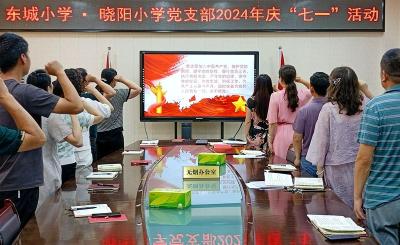 房县东城小学党支部多措并举开展庆“七一”主题活动