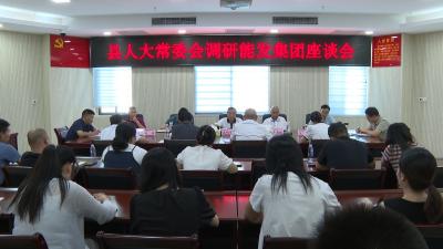 县人大常委会调研组来到县能发集团实地调研