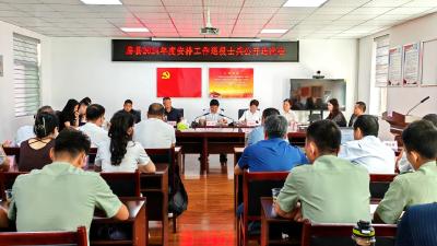 房县召开2024年度安排工作退役士兵公开选岗会议