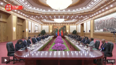 独家视频丨习近平同南非总统拉马福萨会谈