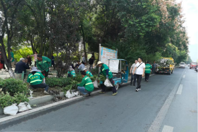 县住建局：金秋迎国庆  绿化补植忙  