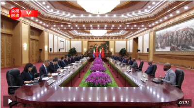 独家视频丨习近平会见科摩罗总统：愿不断延续构建中科命运共同体的“山海情”