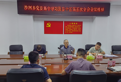 沙河乡：学习贯彻县委十五届五次全体会议精神