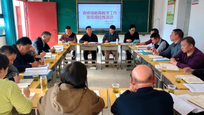 青峰镇中心学校开展教育管理现场拉练活动