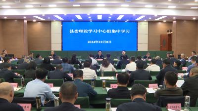 县委理论学习中心组开展集体学习