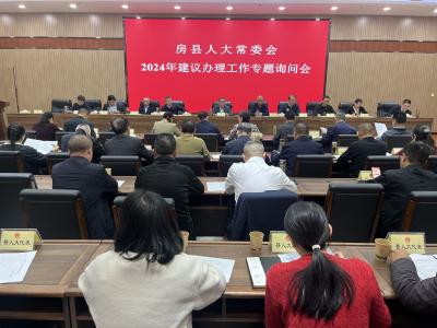县人大常委会聚焦2024年代表建议办理情况开展专题询问