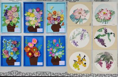  城关四中举办手工作品展