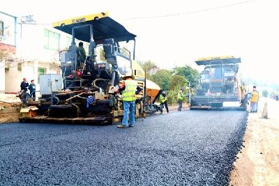 房县军窑一级路（一期）工程项目半幅路通车在即