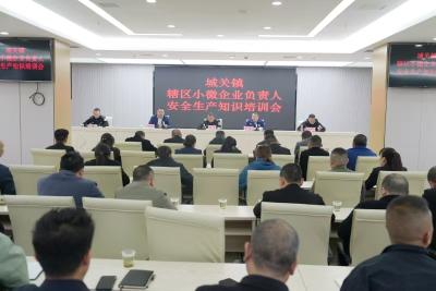 【安全生产】城关镇：组织安全生产培训 筑牢安全生产防线