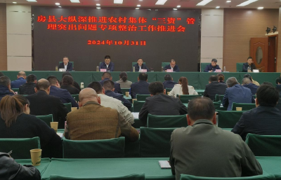 房县召开大纵深推进农村集体“三资”管理突出问题专项整治工作会