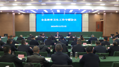 谢晓鸣在全县教育卫生工作专题会上强调：全面提升城乡教育医疗融合发展水平 高效服务就地城镇化和“双集中”工作