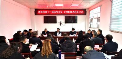 谢晓鸣参加政协十一届四次会议文旅、科教界联组讨论