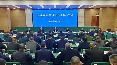 县委理论学习中心组开展集体学习