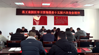 工业园区：学习贯彻县委十五届六次全会精神