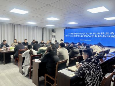 白鹤镇学习贯彻县委十五届六次全会精神