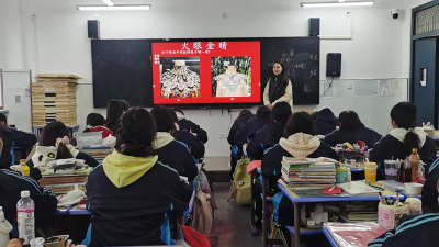 房县职校：云肩进课堂 国粹润童心