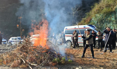 房县门古寺镇：组织开展民兵消防灭火培训演