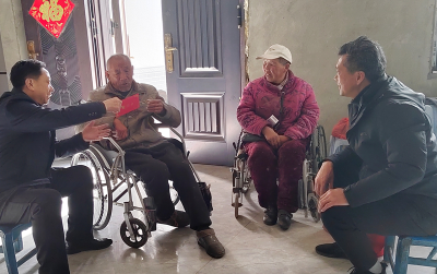 市关爱退役军人协会来房慰问困难退役军人