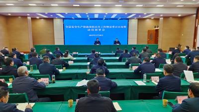 全县安全生产和森林防火工作暨春季百日攻势动员部署会召开