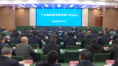 谢晓鸣主持召开县委常委会会议