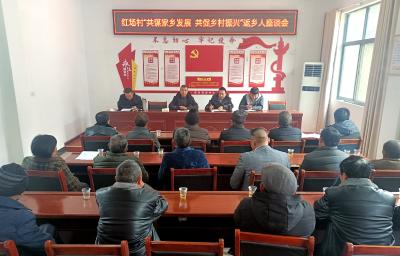 凝聚乡贤智慧，共绘发展蓝图——五台乡红场村成功召开返乡能人座谈会