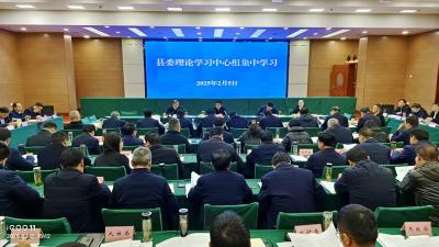 县委理论学习中心组开展集体学习