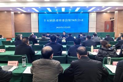 谢晓鸣主持召开县委常委会会议