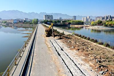 北门河危桥改造工程正式动工