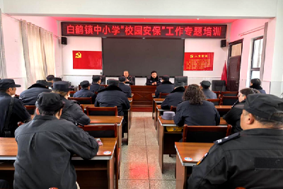 白鹤镇：筑牢校园安全防线