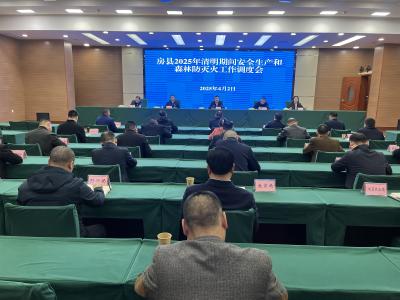 房县安排部署2025年清明期间安全生产和森林防灭火工作