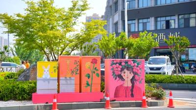 县住建局：“电箱换彩”改造 扮靓品质县城