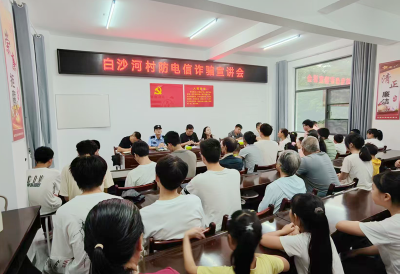 沙河乡：警校联动护好群众“钱袋子”