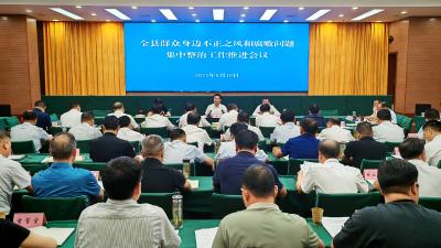 全县群众身边不正之风和腐败问题集中整治工作推进会召开