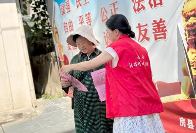 房县居保中心创文小分队下沉攻坚 清垃圾疏积水护佑民生