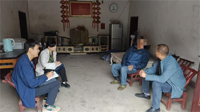 土城镇司法所开展安置帮教对象节前走访活动