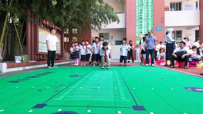 县实验小学：开学“上新”  AI“智能操场”正式启用