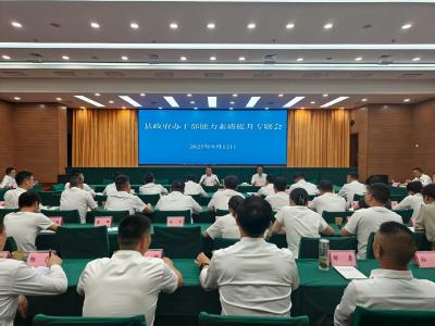 县政府办公室召开干部能力素质提升专题会议