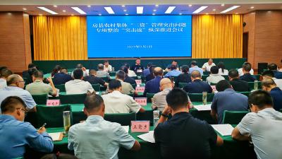 我县召开农村集体“三资”管理突出问题专项整治“突击战”纵深推进会