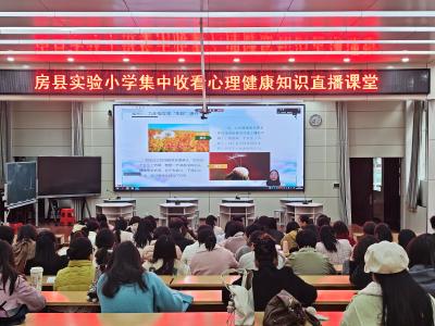房县实验小学组织教师集中收看心理健康知识直播课堂