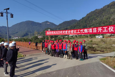 沙河乡：以工代赈项目促群众家门口就业增收