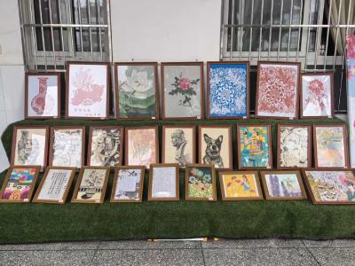 城关四中举办“剪绘山河 书韵校园”艺术展